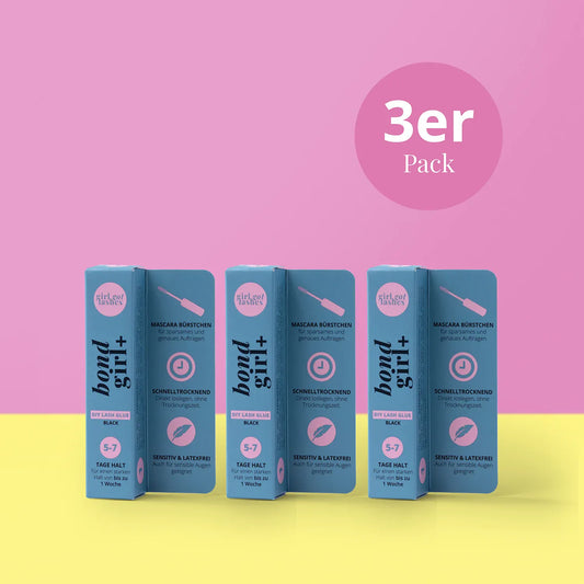 BOND GIRL+ – Wimpernkleber schwarz (3er Pack)